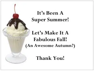 Share Your Summer Thanks with Ice Cream Gift Certificates