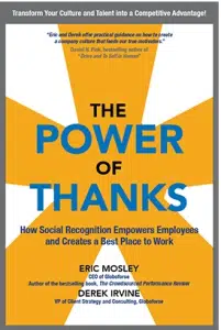 Your thank you fuels company culture - read The Power of Thanks"!