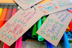 Celebrate International Day of Awesomeness with hand-made "Thank You" cards!