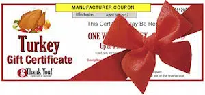 Turkey Gift Certificates vs. Gift Cards and Gift Checks