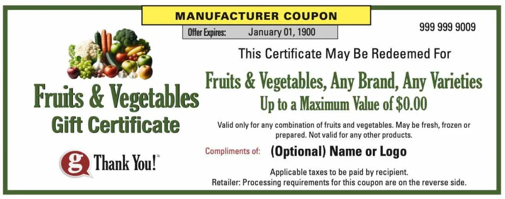 fruit gift certificate basic - gThankYou!