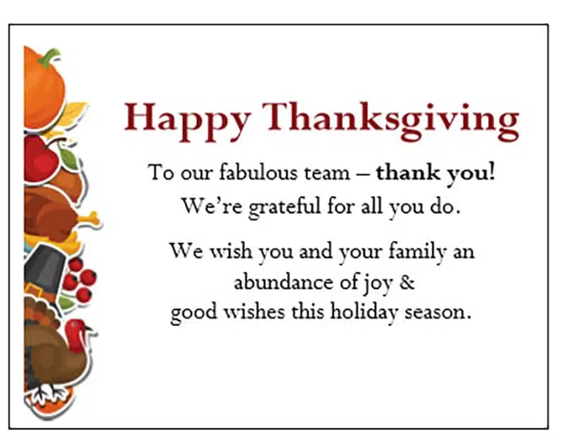 Thanksgiving Gift Enclosure Card - Thanksgiving Fun - gThankYou