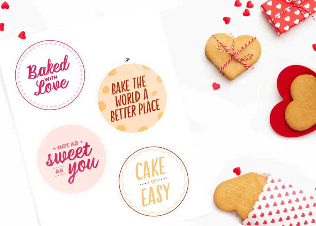 Printable tags with kindness messages for treat bags
