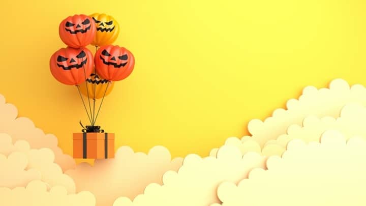 Halloween Balloons - Zoom Background