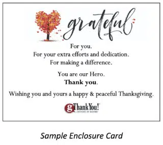 Remember Thanksgiving Enclosure Cards!