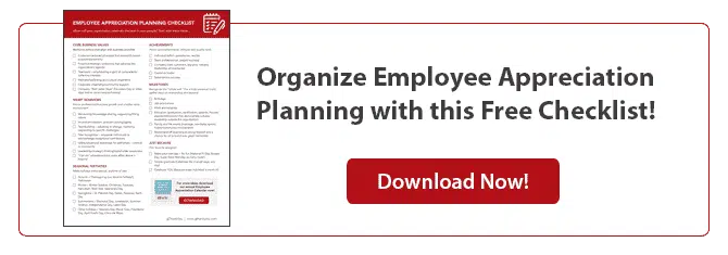 Download your employee appreciation planning checklist