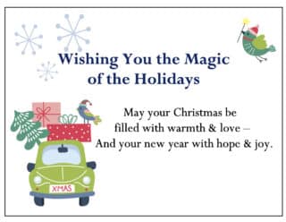 Free Christmas Card - "Christmas Collage". Wrap your employee holiday gifts in gratitude!