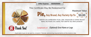 gThankYou Pi Certificate to celebrate Pi Day