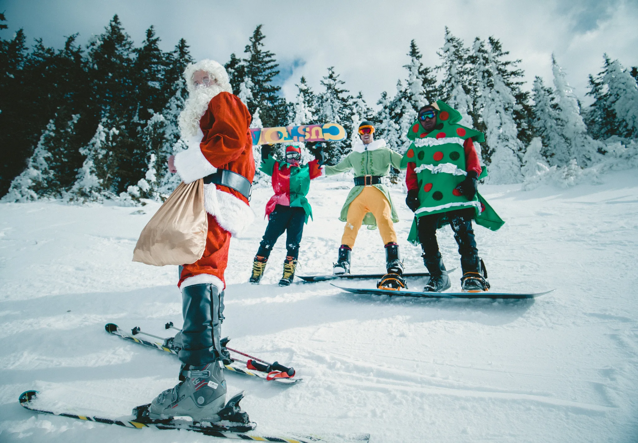 Holiday party on the slopes