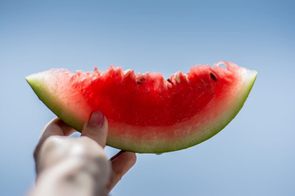 juicy piece of watermelon
