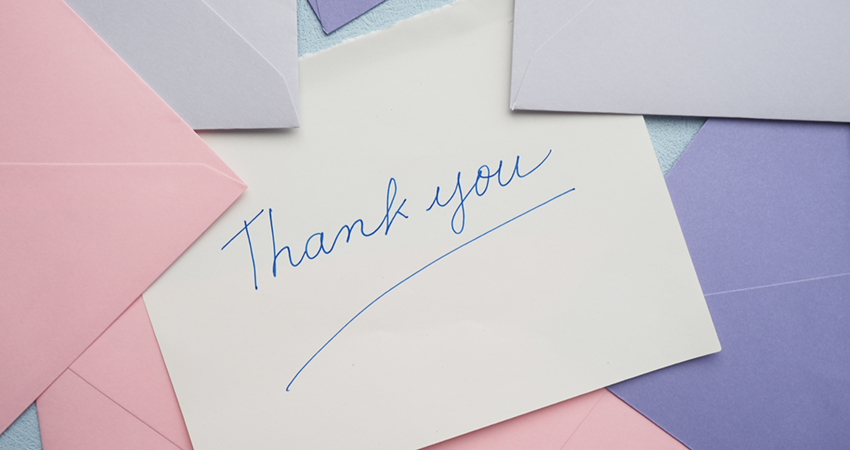 A thank you note might be the best habit you can start.
